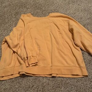 orange old navy crewneck